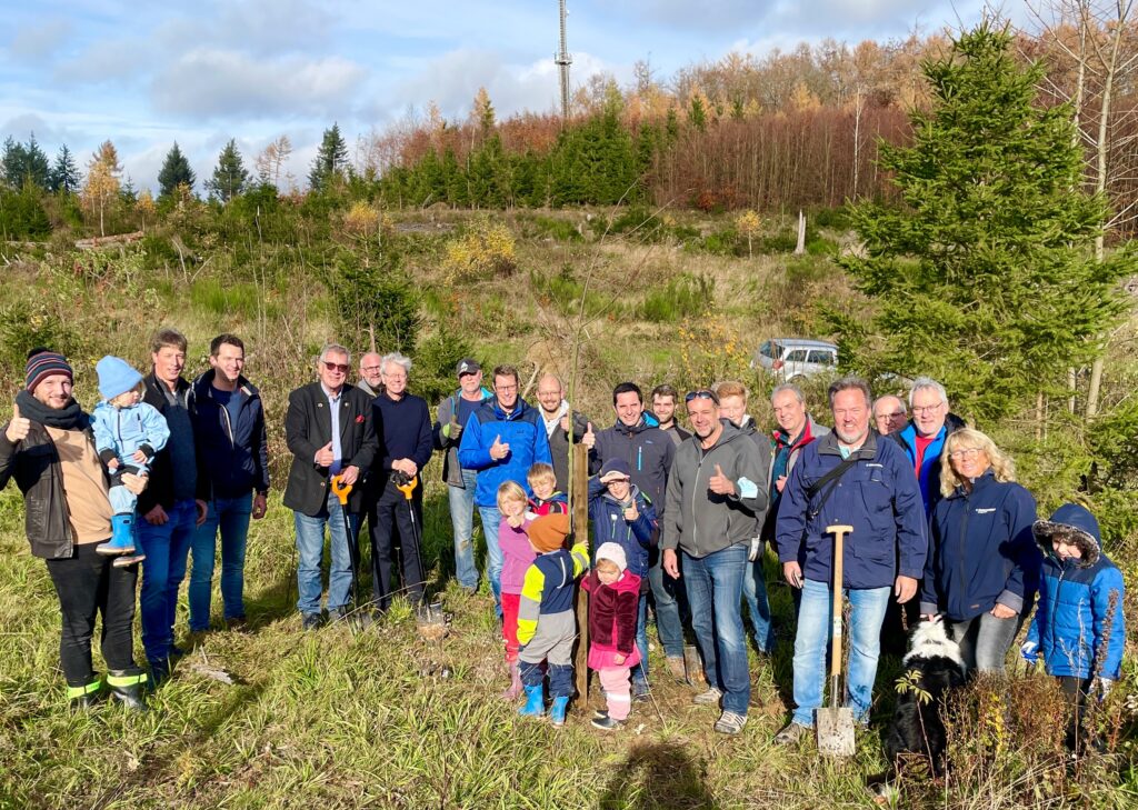 Tree-planting event in Attendorn