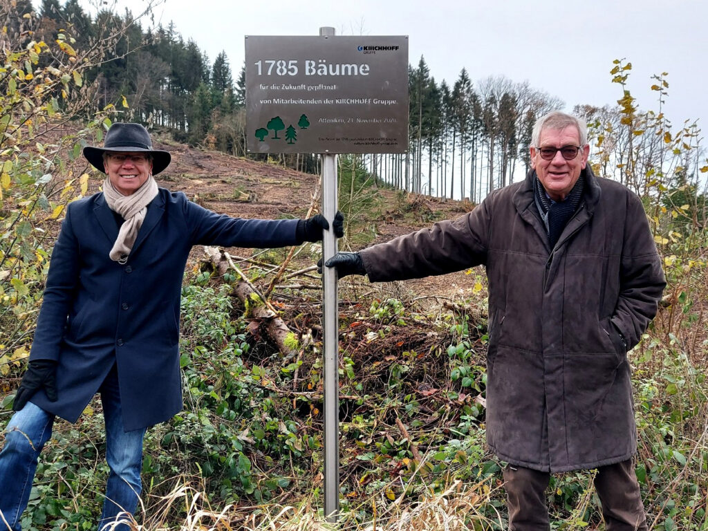 Arndt G. Kirchhoff & Thomas Kirchoff at our Tree Plant in Attendorn
