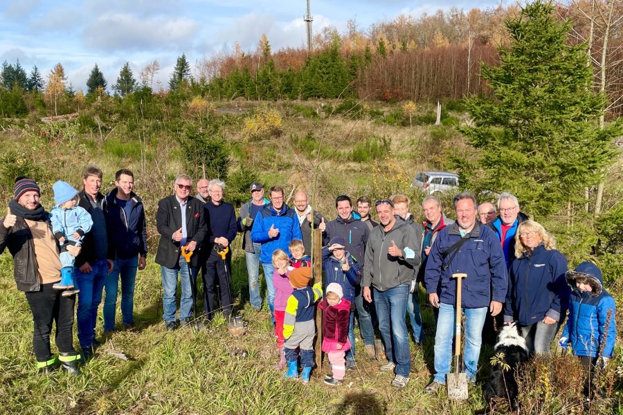 Tree-planting event in Attendorn