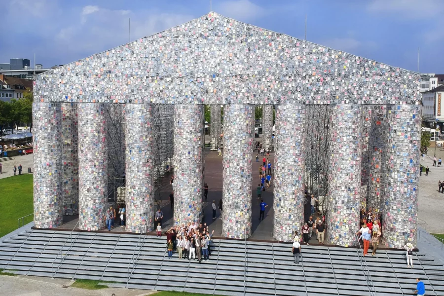 With the drone you get a good overview of the documenta