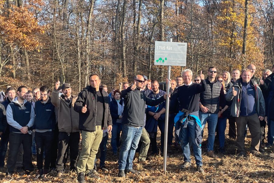Tree-planting event in Esztergom