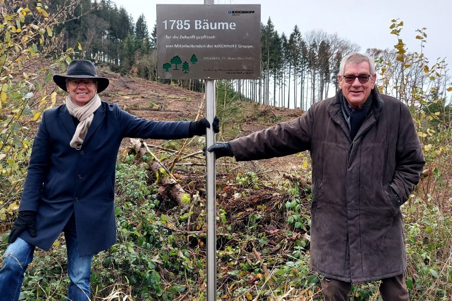 Arndt G. Kirchhoff & Thomas Kirchoff at our Tree Plant in Attendorn