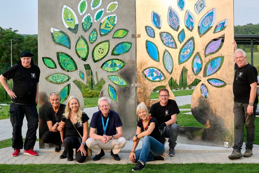 The team of initiator of the Sculpture Event in Esztergom